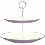 Noritake Colorwave Plum Two-Tiered Hostess Tray