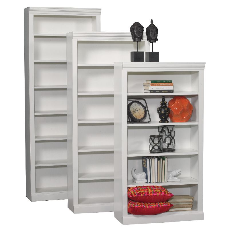 84 Inch White Contemporary Bookcase | Everything Home Shop : One Stop
