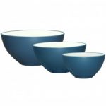 Noritake Colorwave Blue Bowl-Set of 3 – Small, 6 1/8″, Medium, 7 7/8″, Large, 9 7/8″
