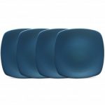 Noritake Colorwave Blue Quad Plate-Mini, 6 1/2″ (Set of 4)