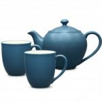Noritake Colorwave Blue Tea for Two (This set contains 1 Small Teapot, 24, oz. and 2 Mugs)
