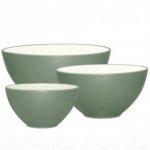 Noritake Colorwave Green Bowl-Set of 3 – Small, 6 1/8″, Medium, 7 7/8″, Large, 9 7/8″