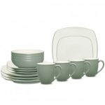 Noritake Colorwave Green 16-Piece Set – Square, Service for 4