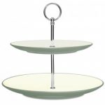 Noritake Colorwave Green Two Tiered Hostess Tray