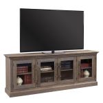 85 Inch Rustic Barnhouse Brown TV Stand