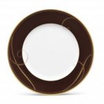 Noritake Golden Wave Chocolate Salad Plate, 8 1/2″