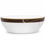 Noritake Golden Wave Chocolate Bowl-Large Round Vegetable, 96 oz