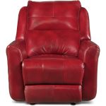 Alfresco Marsala Red Leather-Match Power Recliner – Producer