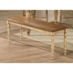 Almong and Wheat Dining Bench – Quails Run Collection