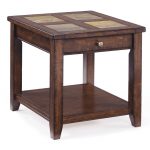 Antique Brown End Table – Allister