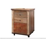 Antique Brown Three Drawer File Cabinet – Antique