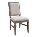 Ash Square Back Upholstered Dining Chair – Interlude II Collection