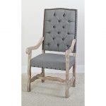 Barn Wash and Gray Upholstered Dining Arm Chair – Willow Creek.