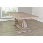 Barn Washed Trestle Table – Willow Creek Collection