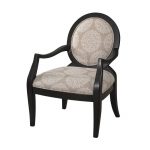Batik Pearl Black Framed Chair