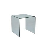 Bent Glass End Table – Clarity