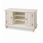Bermuda Home Styles Brushed White TV Stand