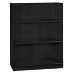 Black 3-Shelf Bookcase – Universal