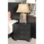 Black Casual Contemporary Nightstand – Diego