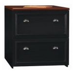 Black/ Cherry 2-Drawer Lateral File Cabinet – Fairview