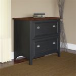Black/ Cherry 2- Drawer Lateral File Cabinet – Stanford