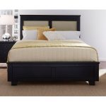 Black Classic Contemporary Upholstered Full Size Bed – Diego