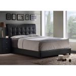 Black Contemporary Upholstered Twin Bed – Lusso