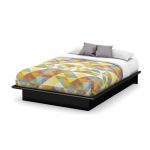 Black Full Platform Bed (54 Inch) – Step One