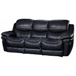 Black Leather-Match Power Reclining Sofa – Siena