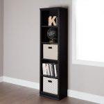 Black Oak Narrow 5 Shelf Bookcase – Morgan