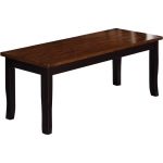 Black and Cherry Dining Bench – Dover