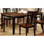 Black and Cherry Dining Table – Dover Collection