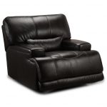 Blackberry Leather-Match Power Recliner – Stampede