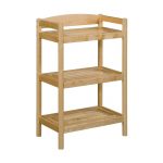 Blonde Low Bookcase / Media Tower with Adjustable Shelf