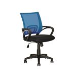 Blue Mesh Back and Black Office Chair