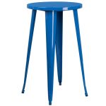 Blue Metal Cafe Round Indoor-Outdoor Bar Table