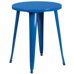 Blue Metal Cafe Round Indoor-Outdoor Table