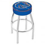 Boise State Chrome 25 Inch Cushion Counter Stool