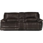 Brown 3-Piece Power Console Reclining Loveseat – Brant