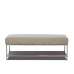 Brown Cherry Mid-Century Modern Upholstered Bench – Simply Urban