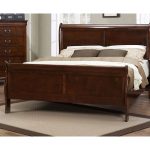 Brown Cherry Traditional Full Size Sleigh Bed – Mayville