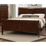 Brown Cherry Traditional Queen Sleigh Bed – Mayville