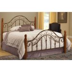Brown Copper & Pine Full Size Bed – San Marco