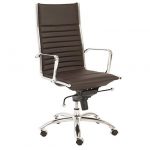 Brown High-Back Office Chair – Dirk