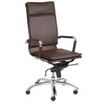Brown High-Back Office Chair – Gunar