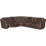 Brown Leather-Match 6-Piece Power Reclining Sectional – Shawn