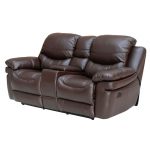 Brown Leather-Match Manual Reclining Loveseat – Siena Collection