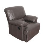 Brown Performance Fabric Recliner – Lea
