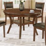 Brown Traditional Round Dining Table – Cally