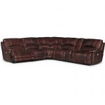 Burgundy 6-Piece Manual Reclining Sectional – Brant